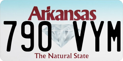 AR license plate 790VYM