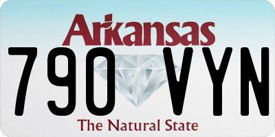 AR license plate 790VYN
