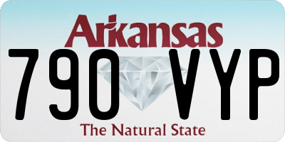 AR license plate 790VYP