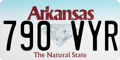 AR license plate 790VYR