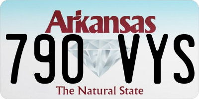 AR license plate 790VYS