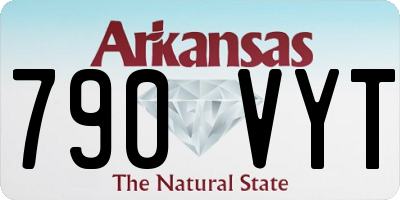 AR license plate 790VYT