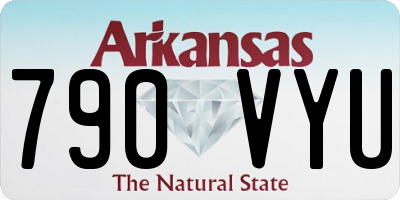AR license plate 790VYU