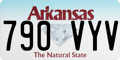 AR license plate 790VYV
