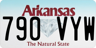 AR license plate 790VYW