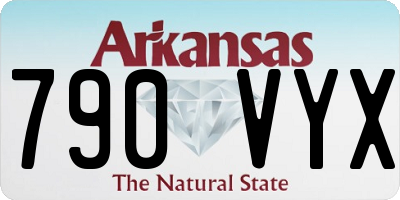 AR license plate 790VYX