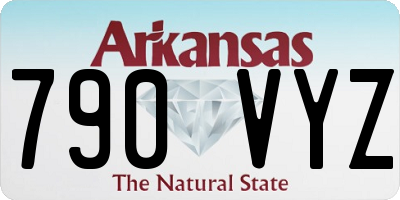 AR license plate 790VYZ