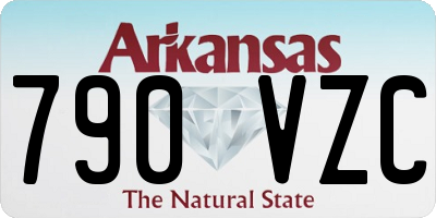 AR license plate 790VZC