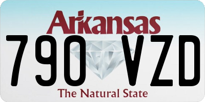 AR license plate 790VZD