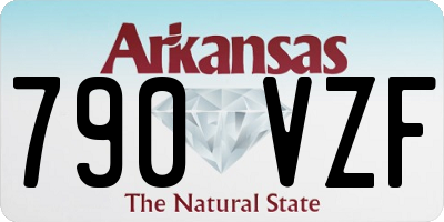 AR license plate 790VZF