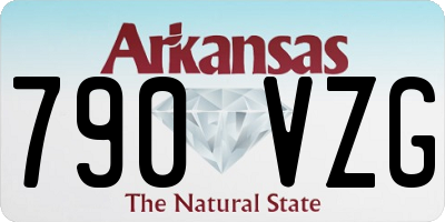 AR license plate 790VZG
