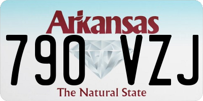 AR license plate 790VZJ