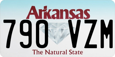 AR license plate 790VZM