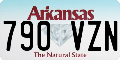 AR license plate 790VZN