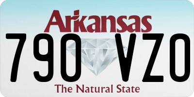 AR license plate 790VZO