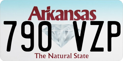AR license plate 790VZP