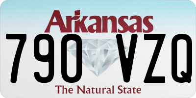 AR license plate 790VZQ