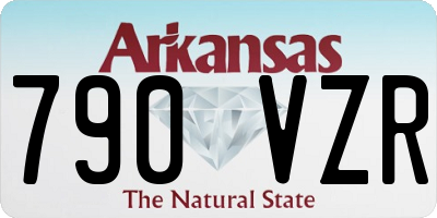 AR license plate 790VZR