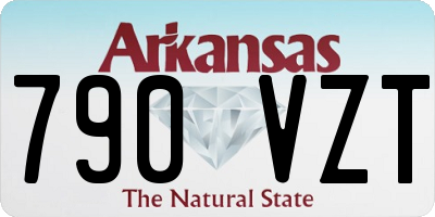 AR license plate 790VZT