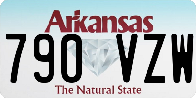 AR license plate 790VZW