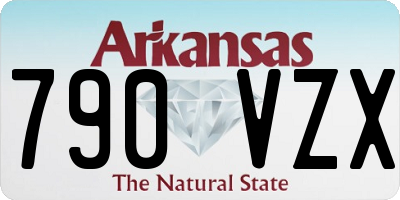 AR license plate 790VZX