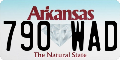 AR license plate 790WAD