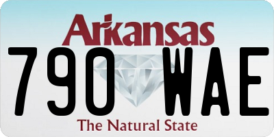 AR license plate 790WAE