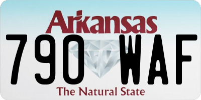 AR license plate 790WAF