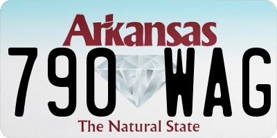 AR license plate 790WAG