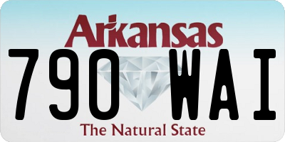 AR license plate 790WAI