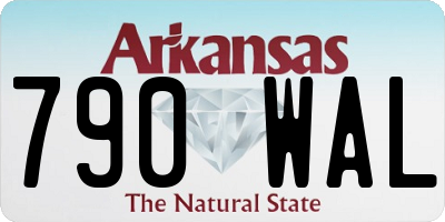 AR license plate 790WAL