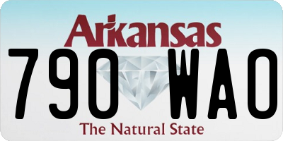 AR license plate 790WAO