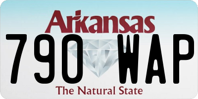 AR license plate 790WAP