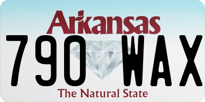 AR license plate 790WAX