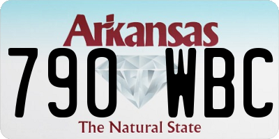 AR license plate 790WBC
