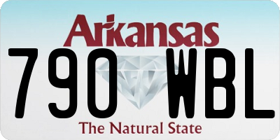AR license plate 790WBL