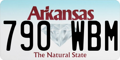 AR license plate 790WBM