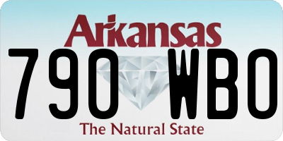 AR license plate 790WBO