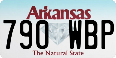 AR license plate 790WBP