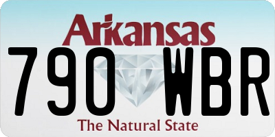 AR license plate 790WBR