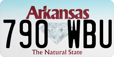 AR license plate 790WBU