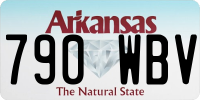 AR license plate 790WBV