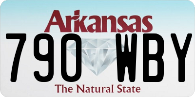 AR license plate 790WBY