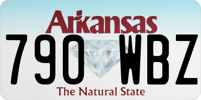 AR license plate 790WBZ