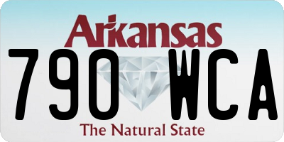 AR license plate 790WCA
