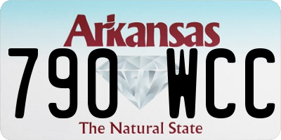 AR license plate 790WCC