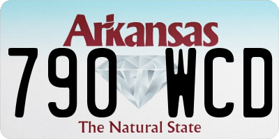 AR license plate 790WCD