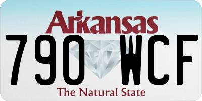 AR license plate 790WCF