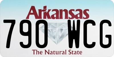 AR license plate 790WCG