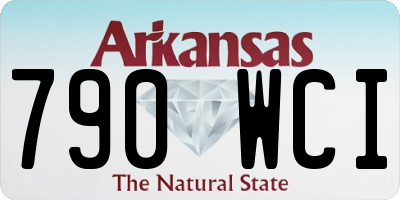 AR license plate 790WCI